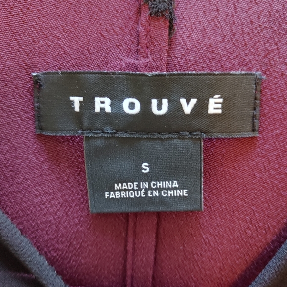 TROUVE Sheer Inset V-Neck Jumpsuit - Picture 8 of 8